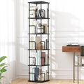 5-Tier Rotating Bookshelf, Freestanding Corner Bookshelf Industrial Style by Unknown