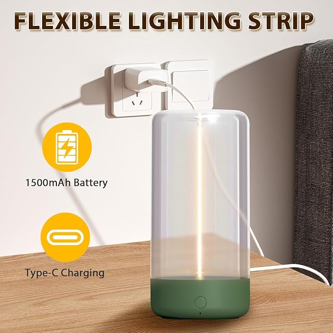AUGE LIGHT Mini Minimalist Table Lamp Cordless Lamp Rechargeable Table Lamp - Image 7