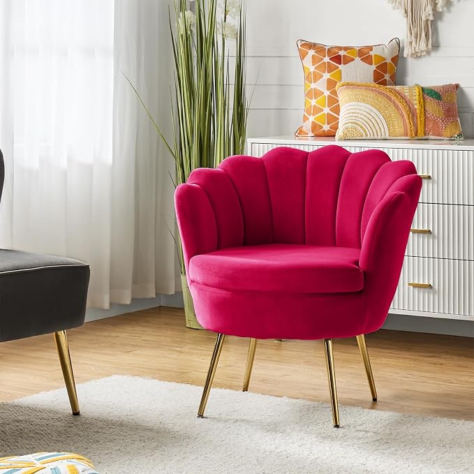 HULALA HOME Modern Velvet Accent Chair by HULALAHOME