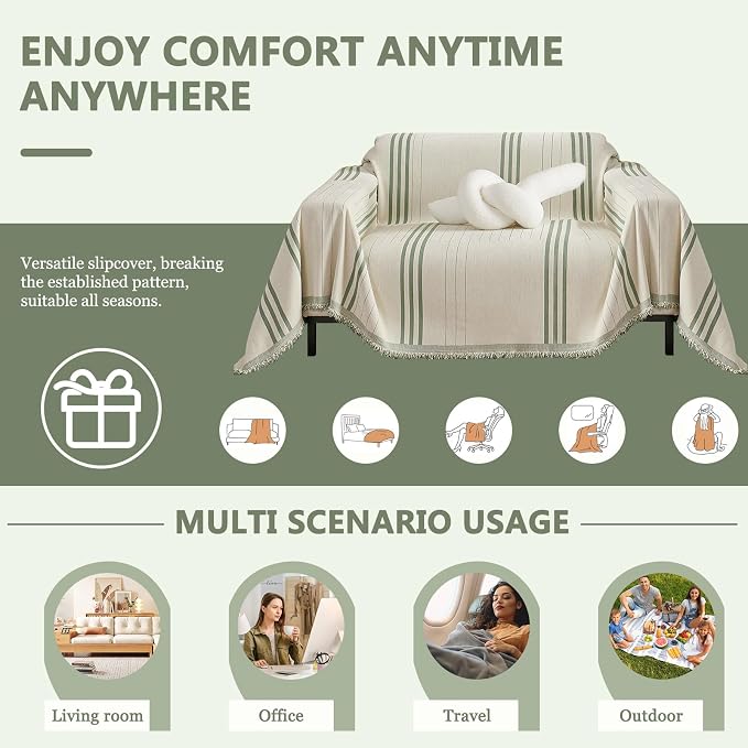 DREAMINGO Armchair Cover Washable Chenille Sofa Protector - Image 4