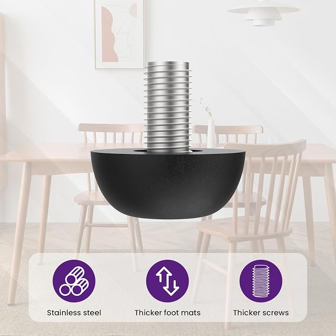 M8 Adjustable Furniture Leg, 304 Stainless Steel Furniture Feet, 8mm x 1.25 - Image 2