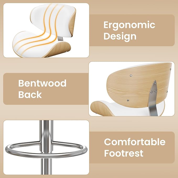 YaFiti Bar Stools, Kitchen Counter Bar Stool Island Barstool - Image 4