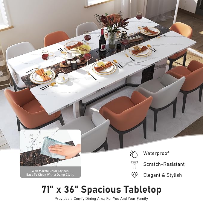 Hlivelood 70Inch Large Dining Table - Image 3