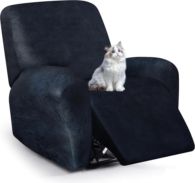 ANARACHON Leather Look Recliner Chair Covers, 4-Pieces Stretch Recliner Cover by ANARACHON
