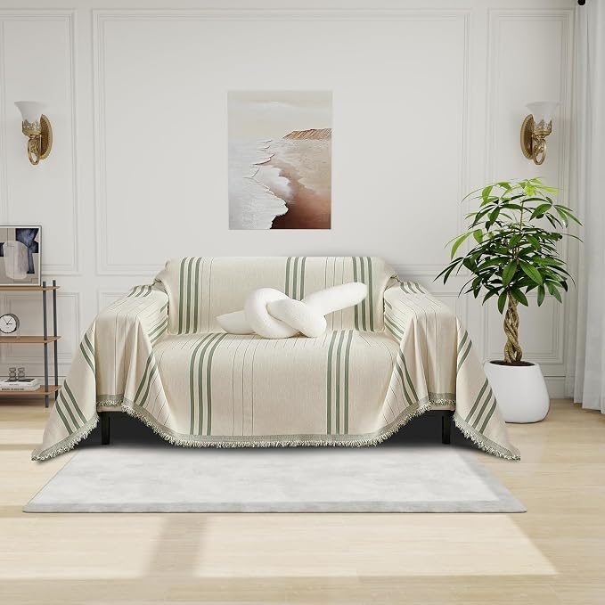 DREAMINGO Chenille Armchair Cover Jacquard Sofa Covers Washable Furniture by DREAMINGO
