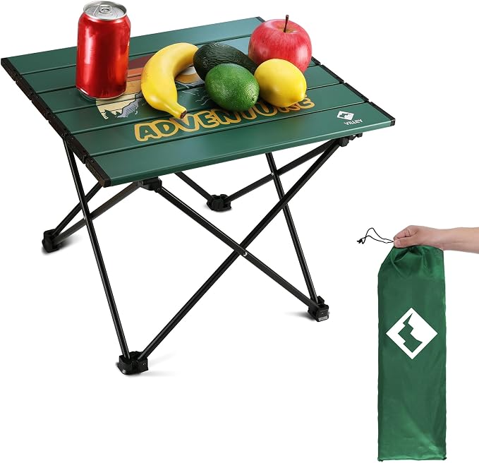 VILLEY Portable Camping Side Table, Ultralight Aluminum Folding Table - Image 8