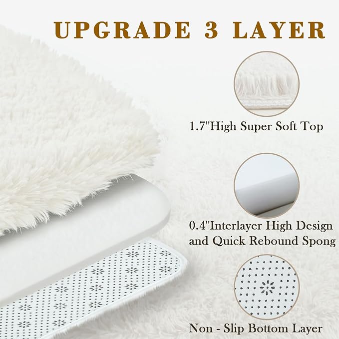 Rugs for Living Room 6x9, Alfombras para Salas Shag Large Plush Soft Area Rug - Image 5