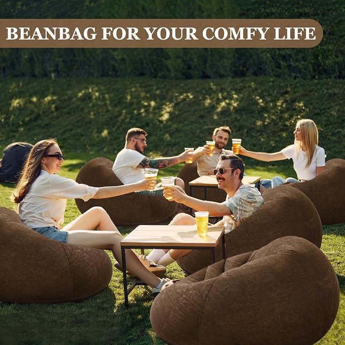 Realspring Inflatable Bean Bag Chairs Outdoor Blow up Camping Chairs Inflatable - Image 2