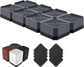 Bed Risers Heavy Duty, Adjustable Furniture Riser Blocks Lift 1.5, 4.3 inches by LiftLevelYourBed