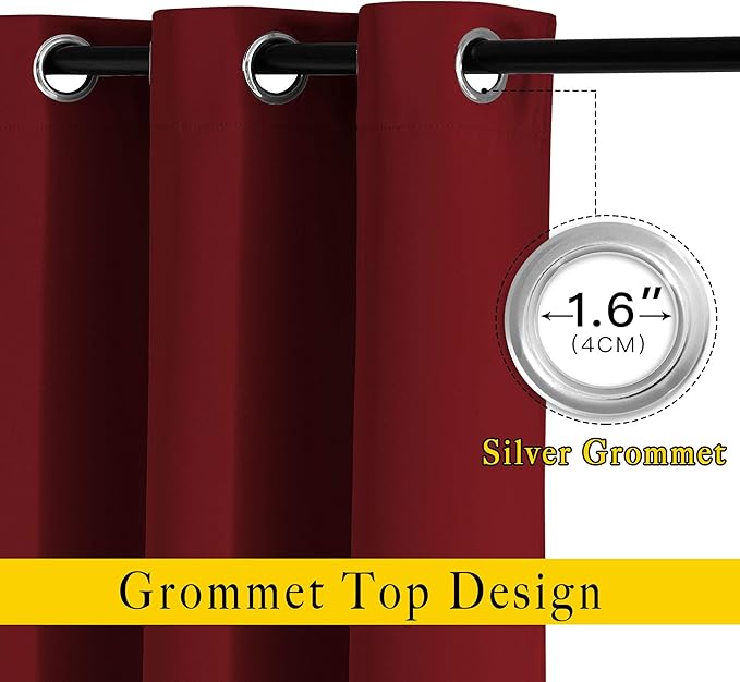 NICETOWN Blackout Curtain Panel Grommet - Image 2