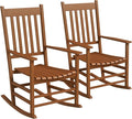 Outsunny Outdoor Rocking Chair Set of 2, Patio Rocking Chair by Outsunny