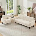 Tbfit Mid Century Modern Sofa Couch, Standard Sofa & Accent Chair | linen fabric by TBfit