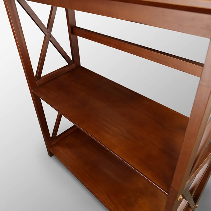 Montego 3-Shelf Bookcase-Walnut - Image 8