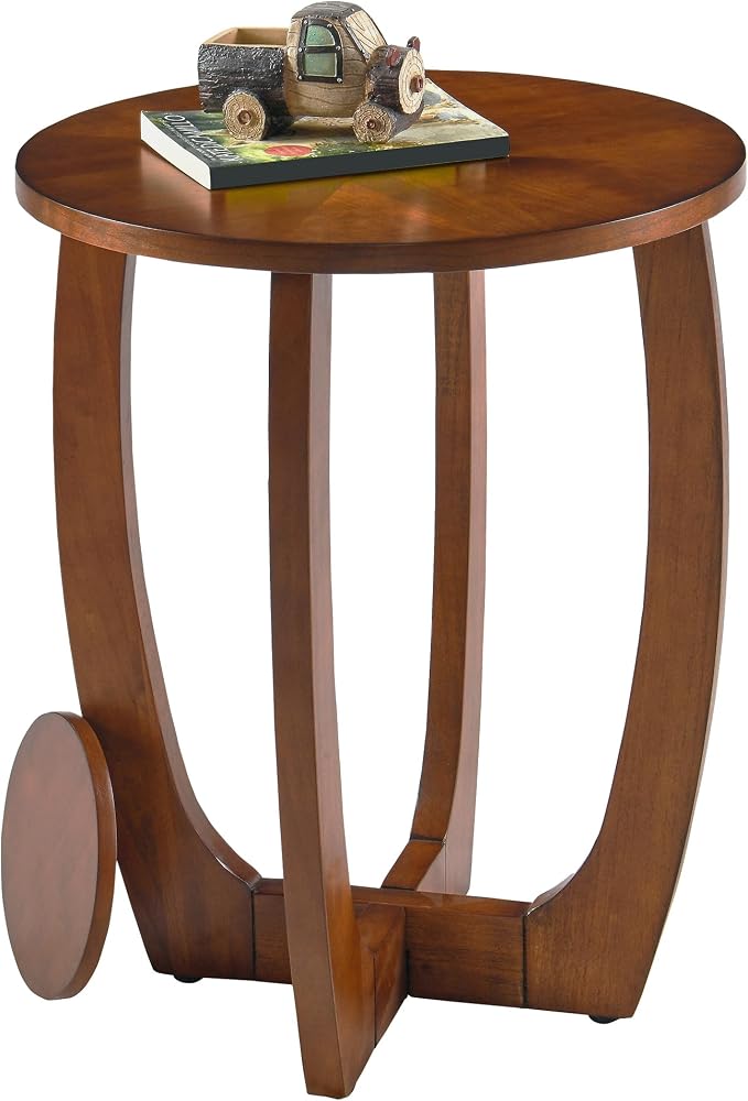 Round Solid Wood Coffee & End Table Set, 3-Piece Solid Wood Living Room Table - Image 5