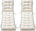 2 Pack 72x21 Inch Folding Chaise Lounge Cushion Quick Dry by AMCATON