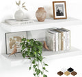 Fun Memories Floating Shelves for Wall, 24 Inch Set of 2 Rustic Wood Wall by FunMemories