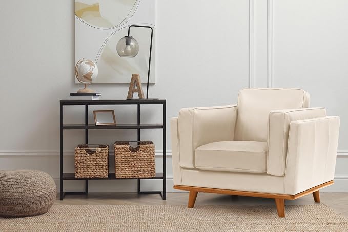 Valencia Artisan Leather Accent Chair, Full-Aniline Leather Upholstery - Image 2