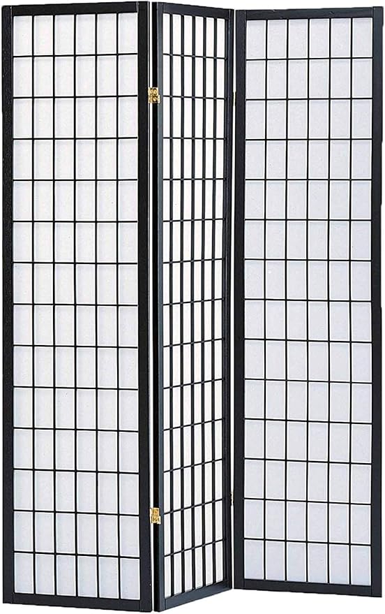 GTU Furniture Japanese Style 3 Panels Wood Shoji Room Divider Screen Oriental - Image 3