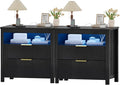 HNEBC Set of 2 Smart Farmhouse Nightstands by HNEBC