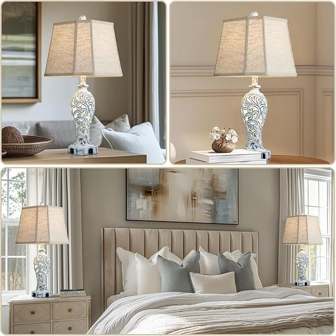 25'' Farmhouse Table Lamps Set of 2 - Image 7