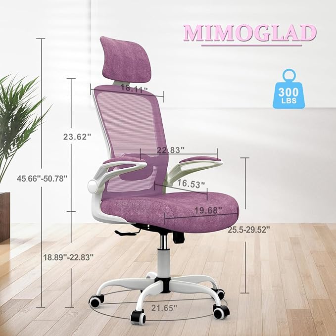 Mimoglad Office Chair, High Back Ergonomic Desk Chair - Image 2