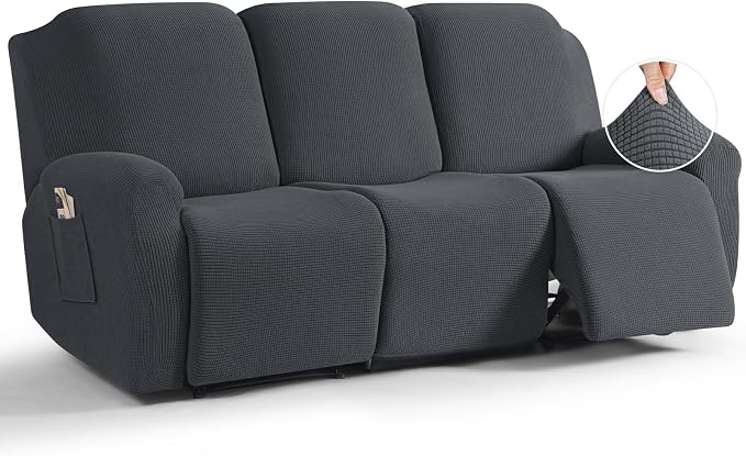 TAOCOCO Recliner Sofa Covers 8-Pieces Stretch Large Couch Covers by TAOCOCO