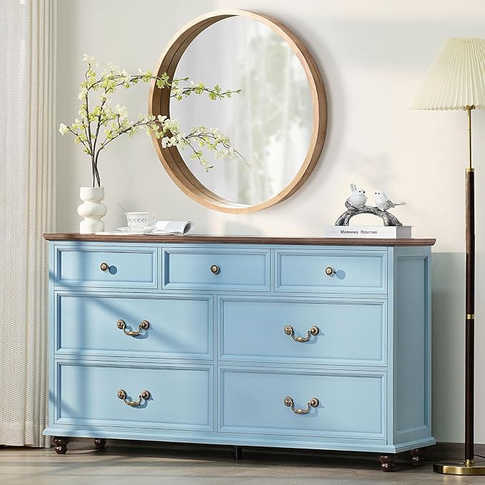 Joaxswe Farmhouse 54" 7 Drawers Dresser by Joaxswe