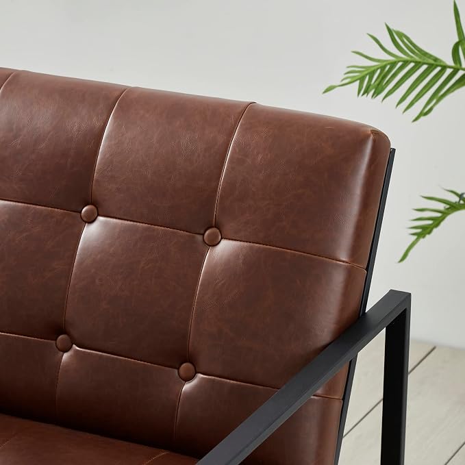 Glitzhome Mid Century Modern Accent Chair, Modern Living Room Chairs - Image 9
