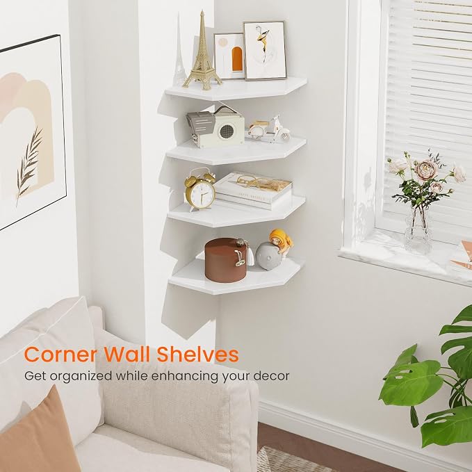 Homode Corner Wall Shelf, Corner Shelf Floating - Image 4