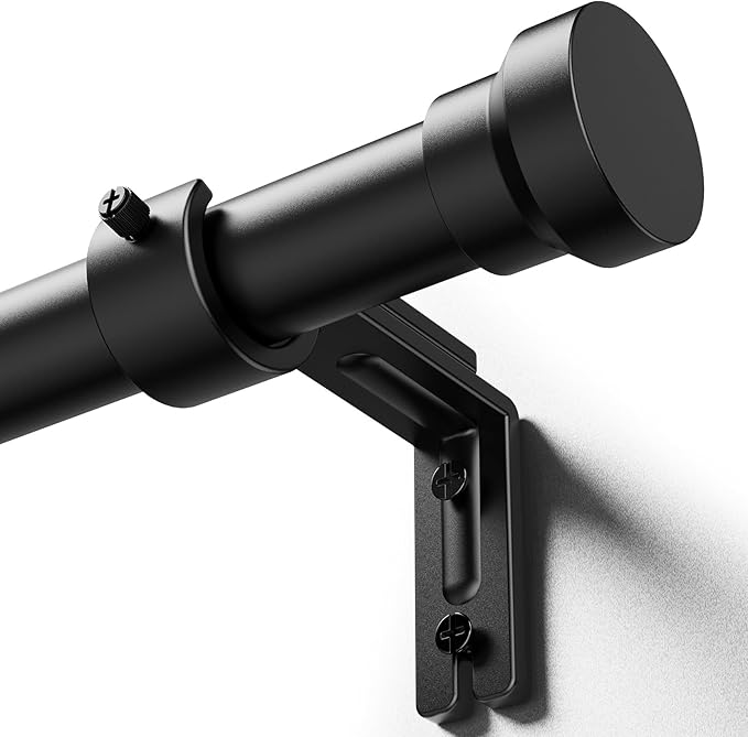 YaFex Curtain Rods 32-84 Inch, Heavy Duty 1 Inch Adjustable Curtain Rod by YaFex