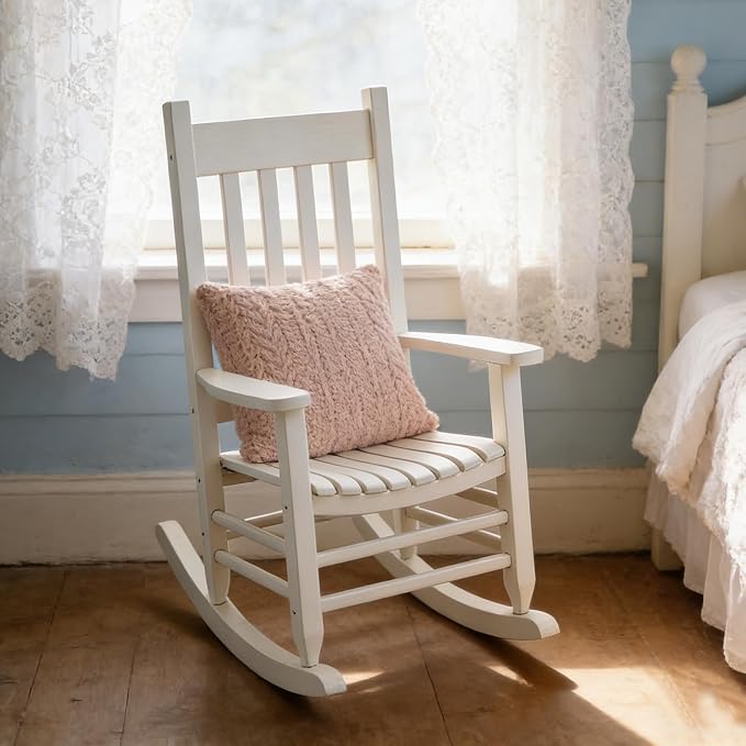 Oversized Outdoor Wooden Rocking Chair - Image 9