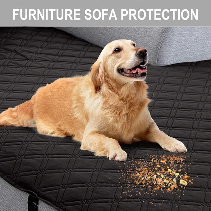 Genina L Shape Couch Cover, Sectional Couch Chaise Covers, Waterproof Washable - Image 5