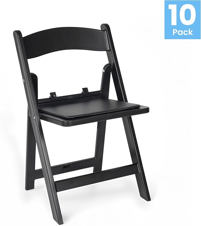 Flash Furniture Hercules Set of 10 Kids Black Resin Folding Chair - Image 5