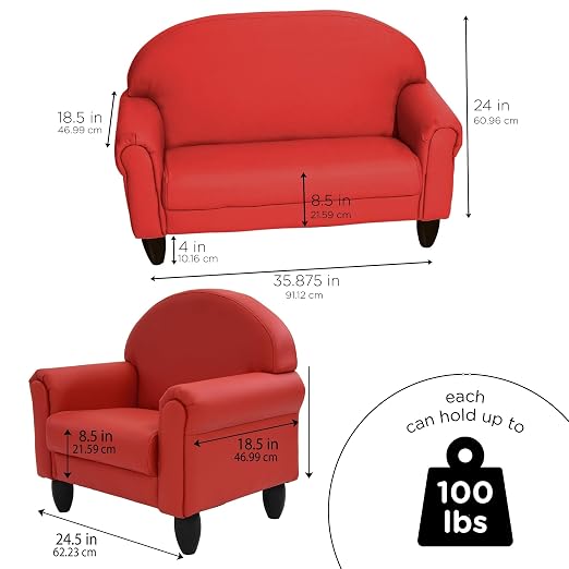 Children's Factory As We Grow Chair and Couch, Flexible Seating - Image 2
