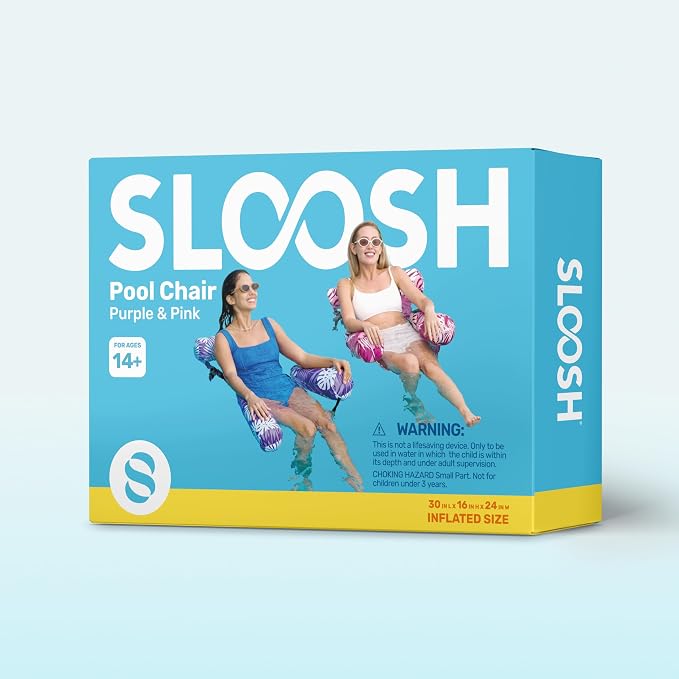 SLOOSH Inflatable Pool Floats Adult, 2 Packs Floating Lounge Chairs, Blow up - Image 9