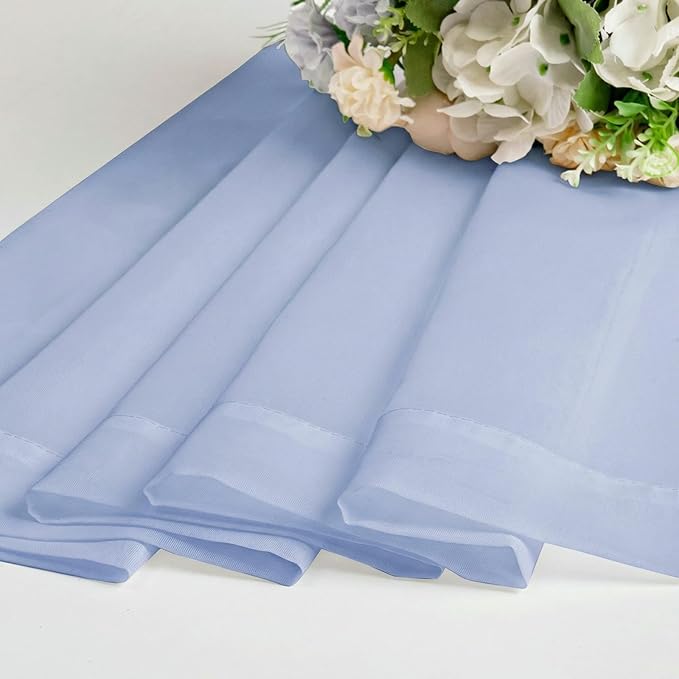 OWENIE Sheer Curtains 84 inches Long 2 Panels Set - Image 7