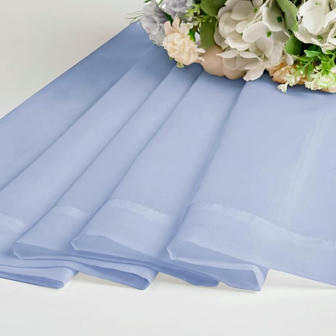 OWENIE Sheer Curtains 72 Inches Long 2 Panels Set, Modern Light Filtering Sheer - Image 7