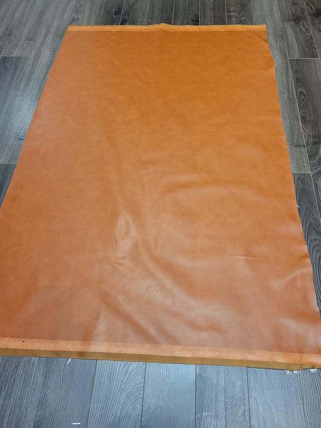 NAT Leathers™ | Golden Tan Soft Faux Vegan PU Leather by The Yard Synthetic - Image 4