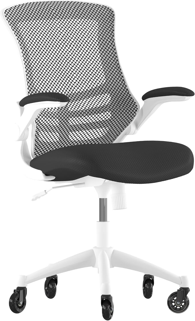 Flash Furniture Kelista Mid-Back Black Mesh Swivel Ergonomic Task Office Chair by FlashFurniture