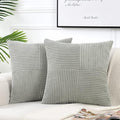 Fancy Homi 2 Packs Grey Decorative Throw Pillow Covers 20x20 Inch by Fancy+Homi