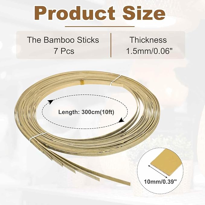 MECCANIXITY 7 Rolls Bamboo Strips - Image 2