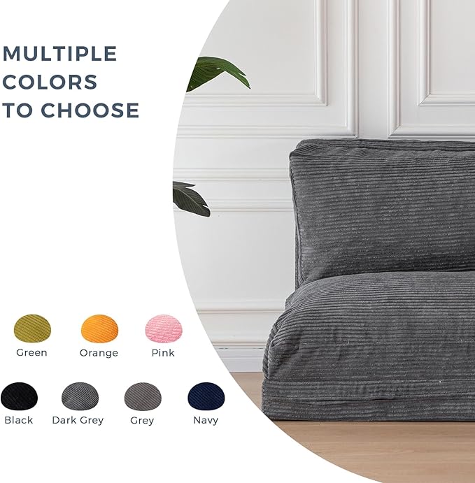 MAXYOYO Folding Sofa Bed, Extra Thick and Long Floor Sofa Convertible Sleeper - Image 6
