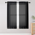 OWENIE Sheer Curtains Living Room 54 inches Long, Rod Pocket Curtain Sheers by OWENIE
