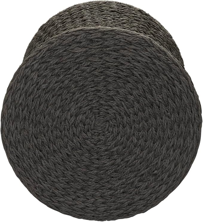 Household Essentials Hourglass Paper Rope Side Table - Image 4