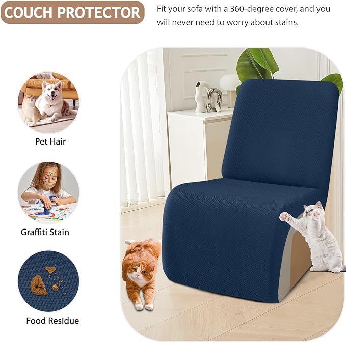ALIECOM 100% Waterproof Recliner Sectional Couch Covers L Shape Stretch Corner - Image 6
