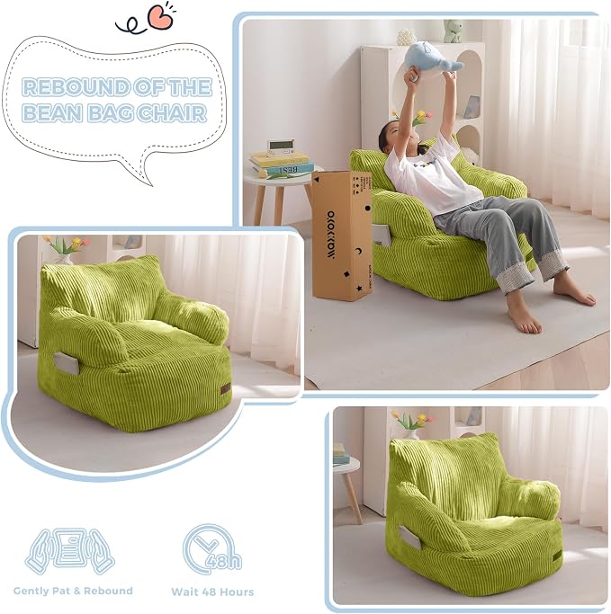 MAXYOYO Kids Bean Bag Chair, Stuffed Toddler Bean Bag Sofa - Image 7