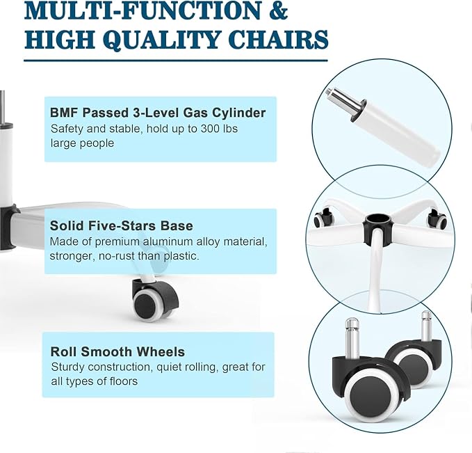 Mimoglad Office Chair, High Back Ergonomic Desk Chair - Image 7