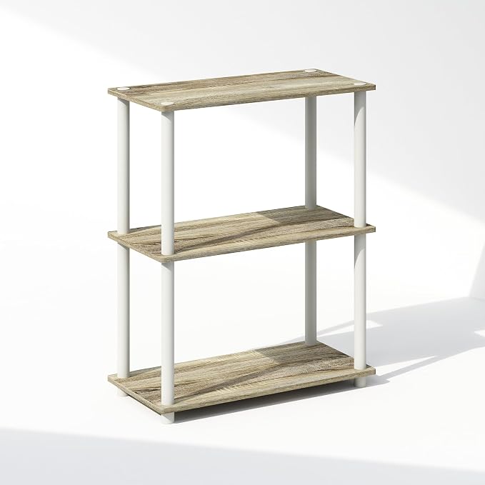 Furinno Turn-N-Tube Book Shelf, 3-Tier Bookshelf, Bookcase - Image 4