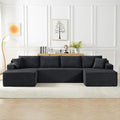 Modular Sectional Sleeper Sofa, 134 Inch Boneless Cloud Couch by HANXIN