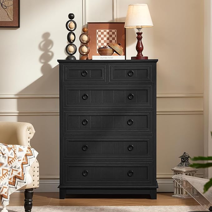 Joaxswe Farmhouse 6 Drawer Dresser - Image 3
